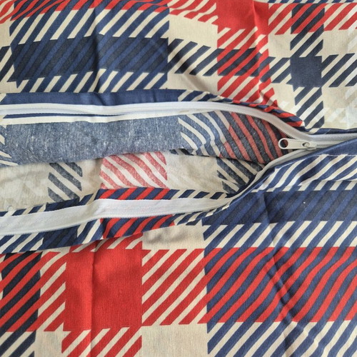 Cotton pillowcases set of 2 with zipper 50×70 cm new