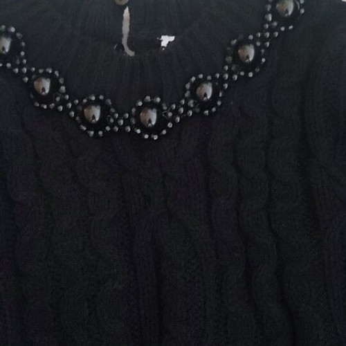 Zara knitted sweater new, size S/M, black