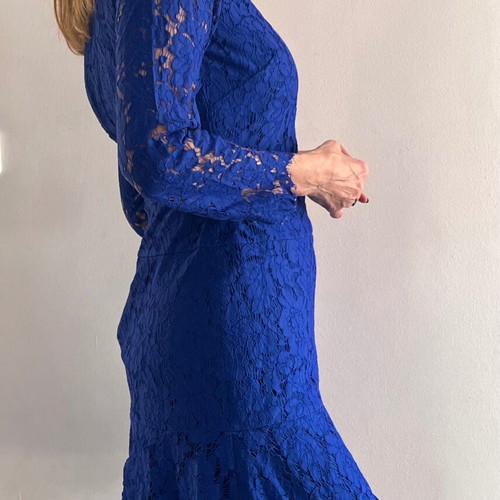 J.CREW dress like new, blue lace, size S