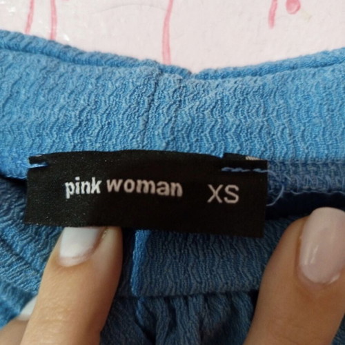 Midi skirt with slit, like new, turquoise by Pink Woman