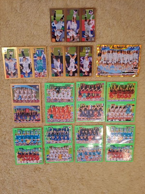 Panini Fifa collectible stickers, national women's teams, like new, set of 12