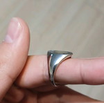 Gray ring used for pinky finger