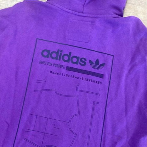 Adidas oversized purple hoodie