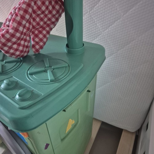 Fisher Price children's play kitchen with microwave and washing machine