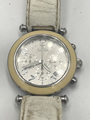 Γυναικείο λευκό ρολόι χρονογράφος Folli Follie 38mm μεταχειρισμένο