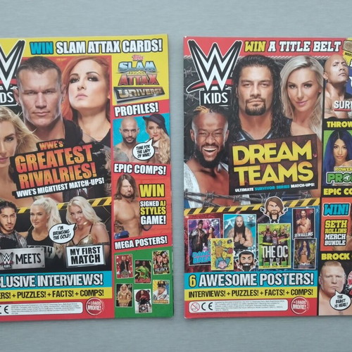 WWE Kids Magazines Bundle 10 Issues 2018 with Posters