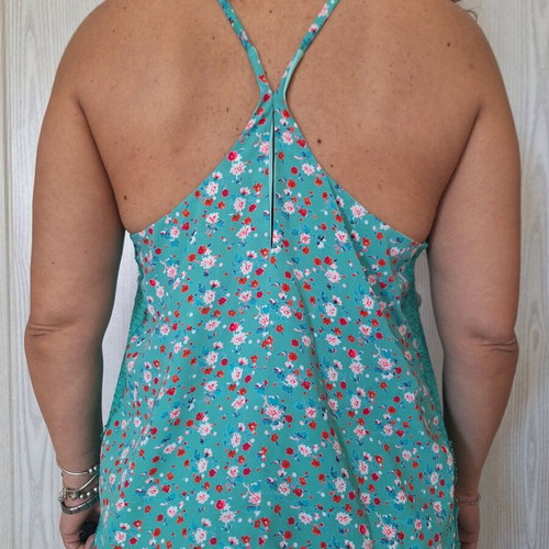 Floral blouse lingerie style PROMOD like new, one size