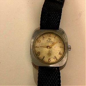 Ανδρικό ρολόι χειρός Ector, Ancre μηχανικό με κουρδιστήρι, δεκαετίας'50, Swiss Made.