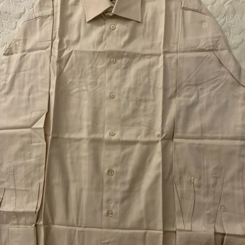 Alfa Perry men's shirt new, beige, 100% cotton