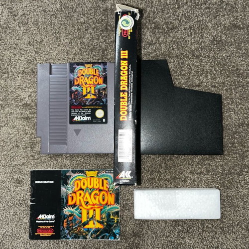 Nintendo NES Double Dragon 3 game used with cartridge, box and manual