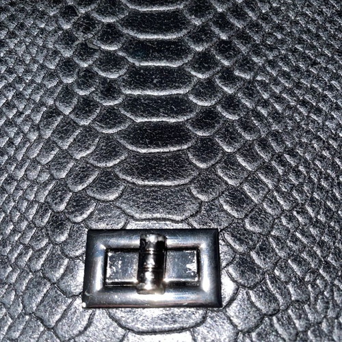 Shoulder bag black leather evening used