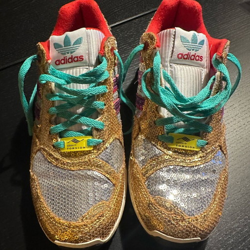 Adidas ZX 6000 women's sneakers like new, multicolor with sequins