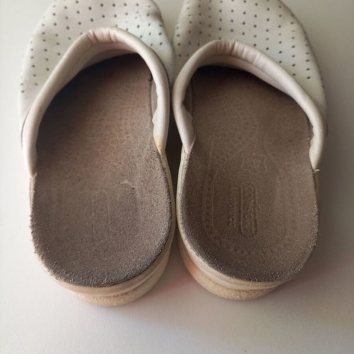 White leather summer clogs size 38, like new