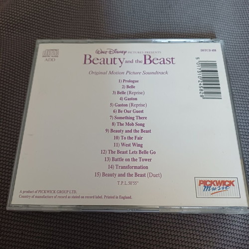 Beauty and the Beast CD soundtrack Walt Disney