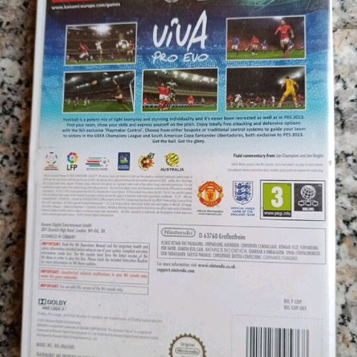 PES 2013 Wii game like new