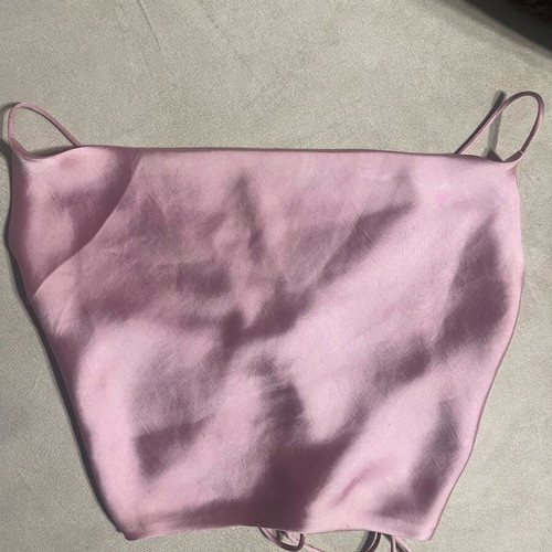 Zara crop top pink like new, size XS
