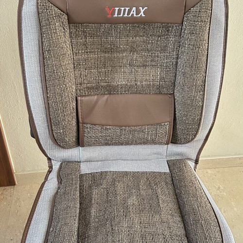 Car seat covers full set like new, straw and leatherette