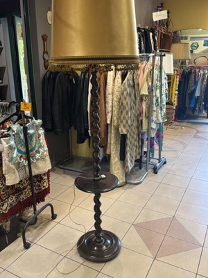 Antique table lamp used, height 180 cm