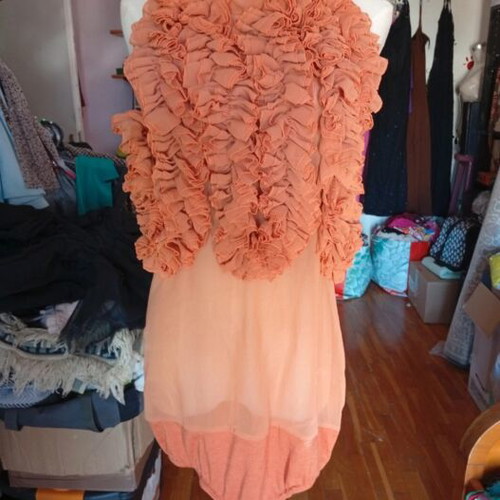 Orange bodysuit L, made in Italy
