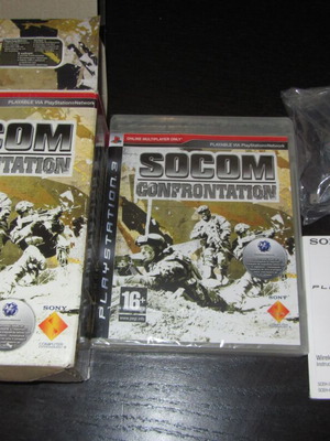 Socom Confrontation Bluetooth headset bundle Sony PS3 καινούργιο σφραγισμένο