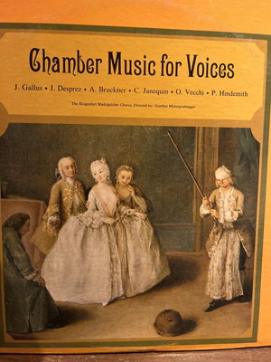 Chamber Music For Voices by The Klagenfurt Madrigalchor used