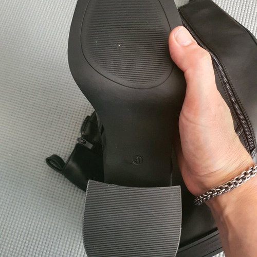 Women's ankle boots new size 41 with heel black