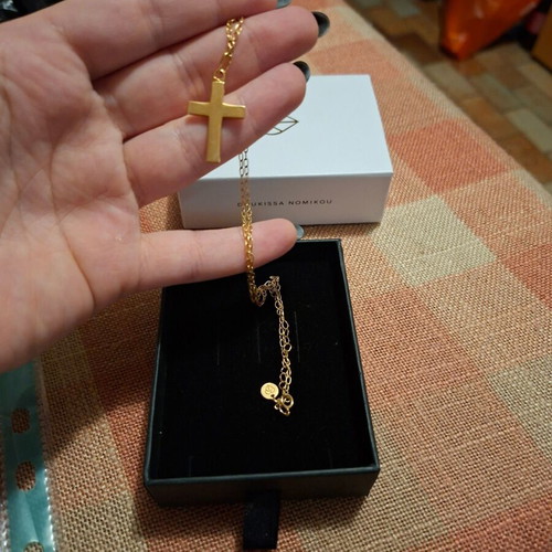 Doukissa Nomikou cross necklace, gold color