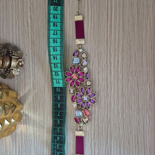 Jewelry set with multicolored crystals like new