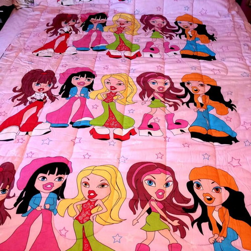 Bratz single quilt used, Y2K style, 2.21x1.48 m, very good condition