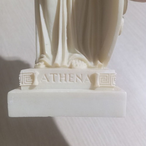 Athena handmade alabaster statue like new, 25 cm