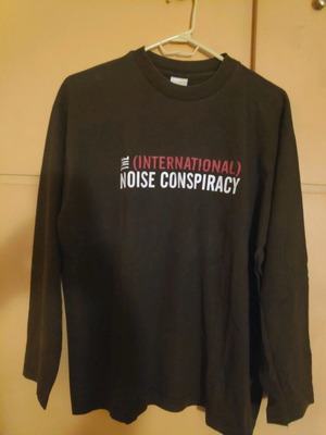The International Noise Conspiracy long sleeve shirt used, size Large, black