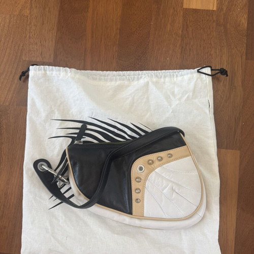 Roberto Cavalli Freedom vintage μαύρη τσάντα ώμου μεταχειρισμένη