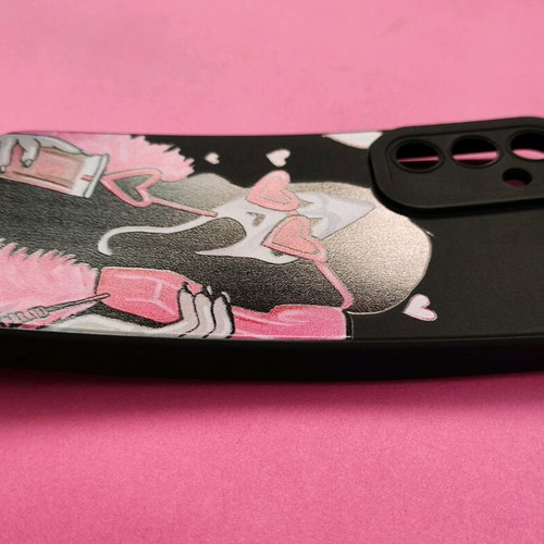Samsung Galaxy A54 case new with unique black/pink Scream design