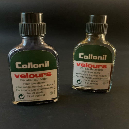 Collonil Velours collectible dyes used, 1970s vintage