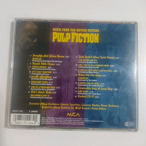 Pulp Fiction CD with box only