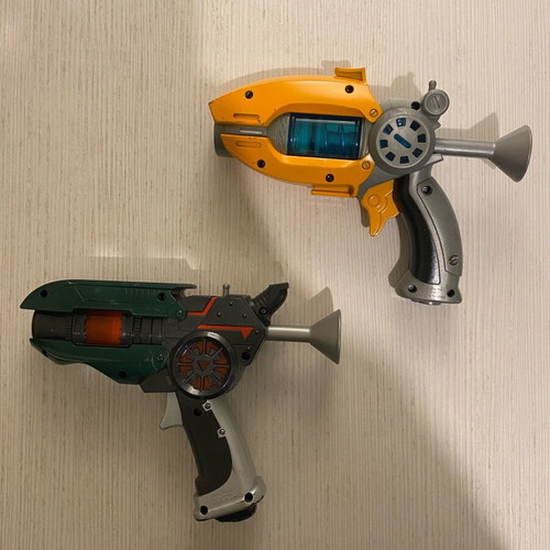 Slugterra Blaster set used with visible wear