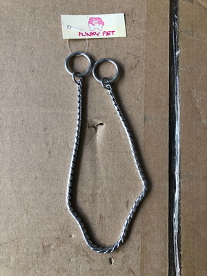 Pet Interest Flat Brass Snake Chain Collar 40cm new