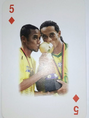 Ronaldinho & Robinho Collectible Card like new, Brazil 2006