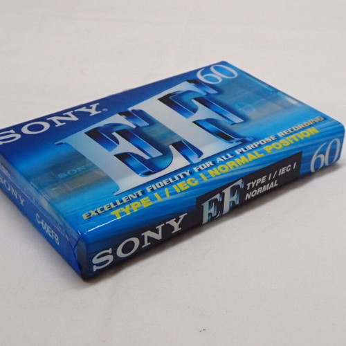 Vintage Sony C-60EFB cassette sealed and new