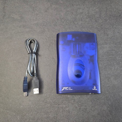 Iomega Zip 100 USB external Zip drive Z100USBS used