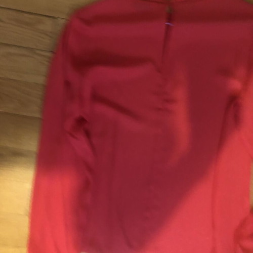 Mango red long-sleeve tunic size L like new
