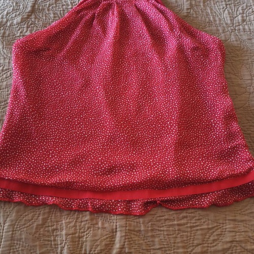 Caipirinha women's red polka dot top like new, size M