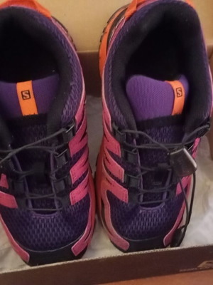 Children's athletic shoes size 31 like new purple and pink
