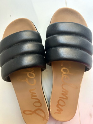Sam Edelman sandals like new with puffy straps in black and brown