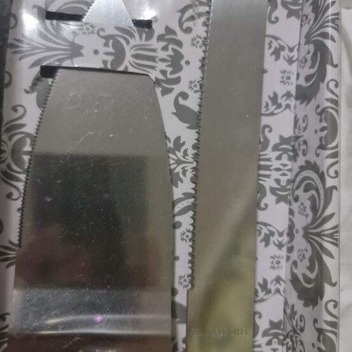 Knife and spatula set new for wedding decoration