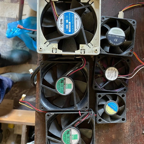Fans used, various sizes