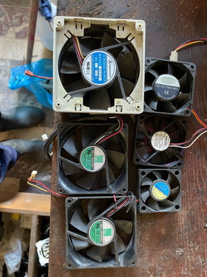 Fans used, various sizes