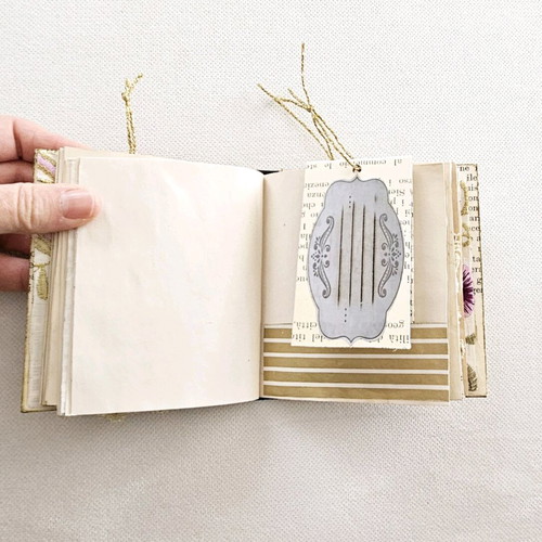 Purple Heart handmade mini notebook like new