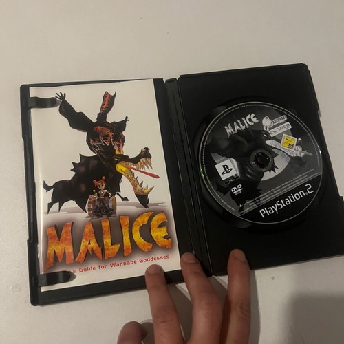 Malice PS2 CD and manual used