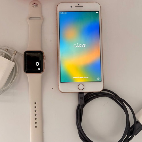 iPhone 8 Plus 64 GB and Watch 3 38 mm like new